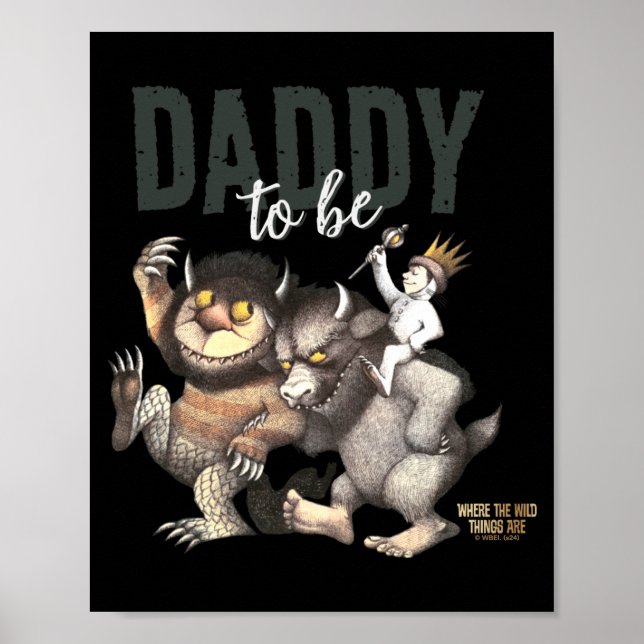 Poster Where The Wild Things Are Daddy To Be  (Devant)