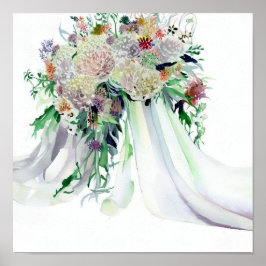 Poster Whimsical & Wild, Bridal Cascading Bouquet 1,