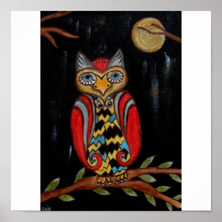 Poster Whimsy Owl