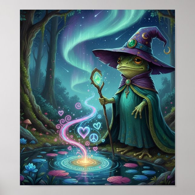 Poster WhimsyFrogWizard2 (Devant)