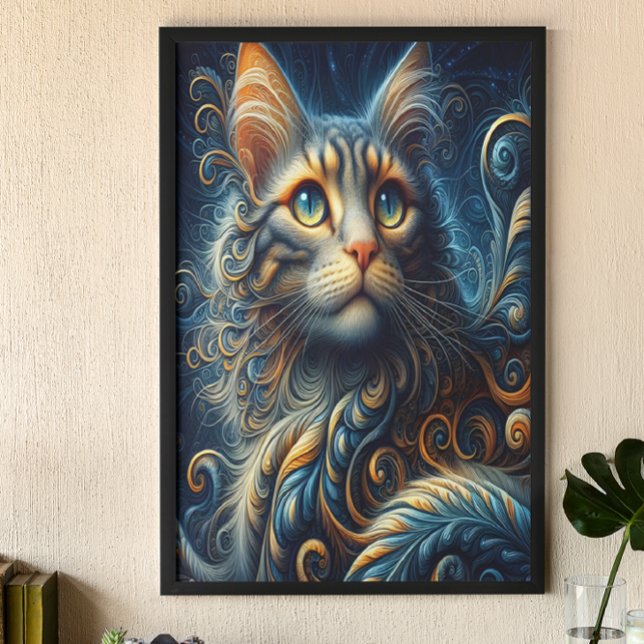 Poster Whiskers et Sapphire : Un regard bleu chats (Créateur téléchargé)