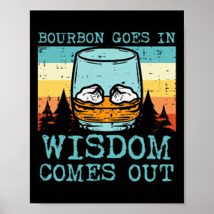 Poster Whiskey Aller Dans La Sagesse Sorte De Fête des pè