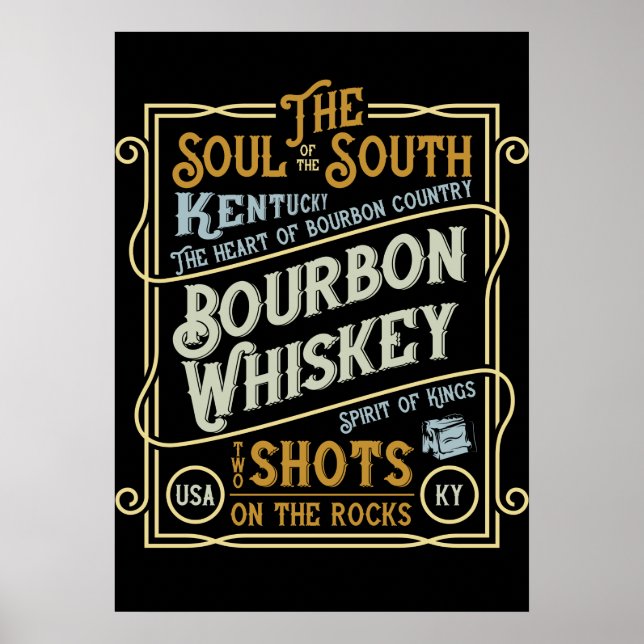 Poster Whiskey du Kentucky (Devant)