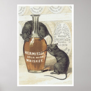 Poster Whiskey Hermitage Sour Mash