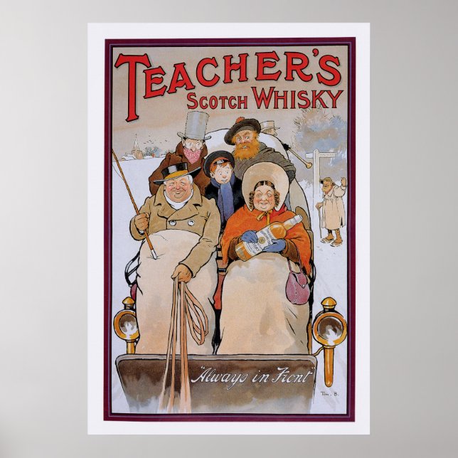 Poster Whisky écossais de l'enseignant (Devant)
