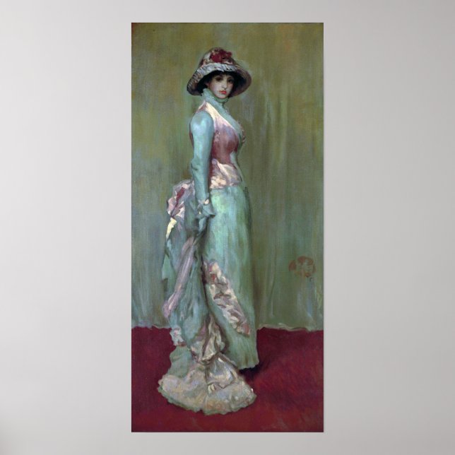 Poster Whistler - Harmonie En Rose Et Gris Lady Meux (Devant)