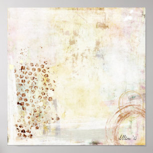 Poster White Abstraction