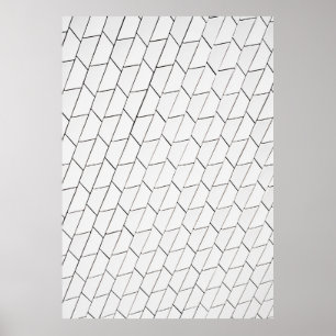 Poster White and black lines illustration
