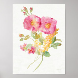 Poster White Daisy on Blue