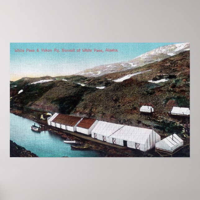 Poster White Pass & Yukon Railroad Train (Devant)