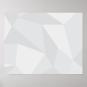 Poster White, simple, modern, urban, cool, trendy pattern