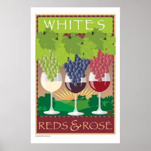 Poster Whites, Reds,& Rosé-Print