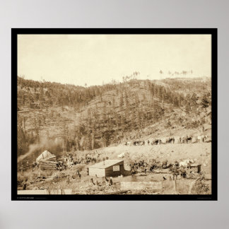 Poster Whitewood Canyon & Wade & Jones RR SD 1890