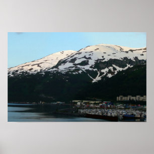 Poster Whittier au crépuscule Photographie panoramique d'
