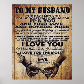 Poster Wife to my Husband Letter | Lovely Venin