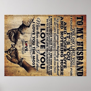 Poster Wife to my Husband Letter Lovely Venin