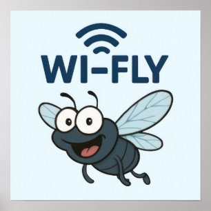 Poster Wifi amusant
