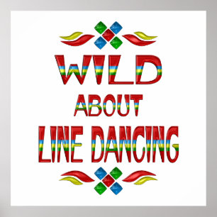 Poster Wild About Line Dancing
