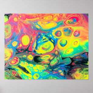 Poster Wild Acrylic Fluide Art Abstract