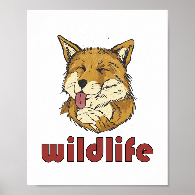 Poster Wild Life Renard rouge - Swete Fox (Devant)