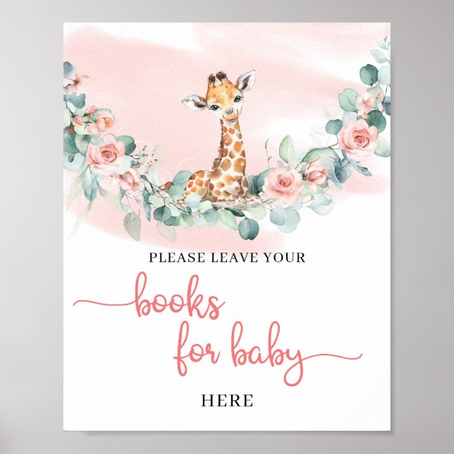 Poster Wild One Baby Giraffe Jungle livres animaux pour b (Devant)