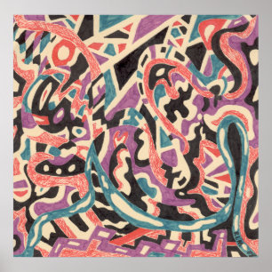 Poster "Wild" Original Abstrait