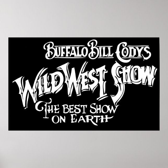 Poster WILD WEST SHOW Bannière de BUFFALO BILL CODY (Devant)