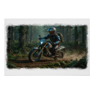 Poster Wilderness Motocross - Pilote de Dirtbike