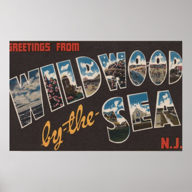Poster Wildwood by the Sea, New Jersey 2 (Devant)