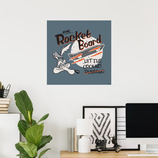 Poster WILE E. COYOTE™ ACME Rocket Board (Bureau à domicile)