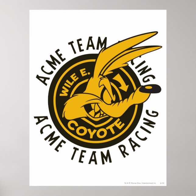 Poster WILE E. COYOTE™ Acme Team Racing (Devant)