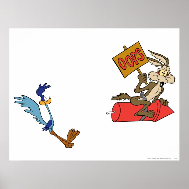 Poster WILE E. COYOTE™ et ROAD RUNNER™ (Devant)
