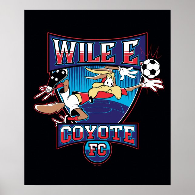 Poster WILE E. COYOTE™ Football Club Badge (Devant)