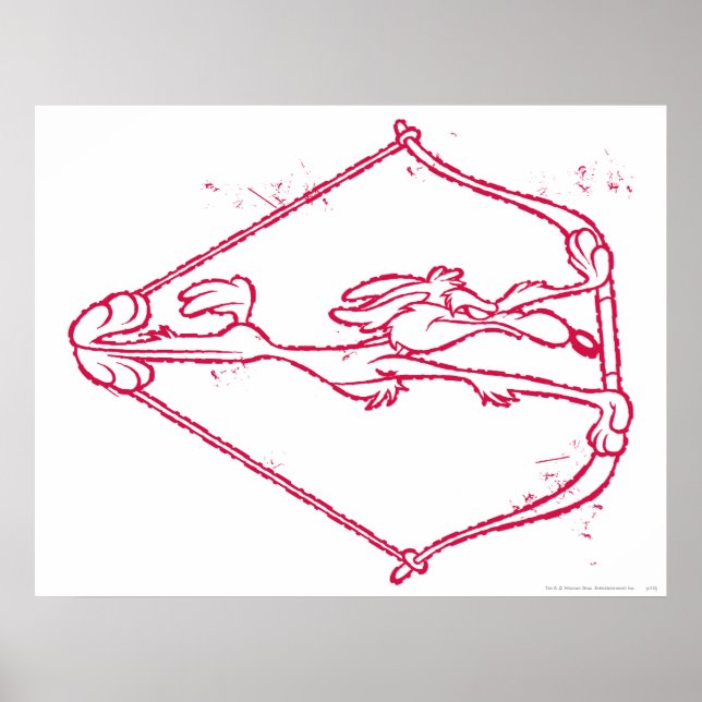 Poster Wile E. Coyote Tir à l'arc en détresse (Devant)