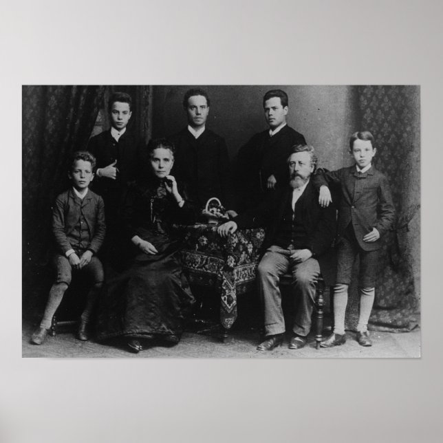 Poster Wilhelm Liebknecht et sa famille (Devant)