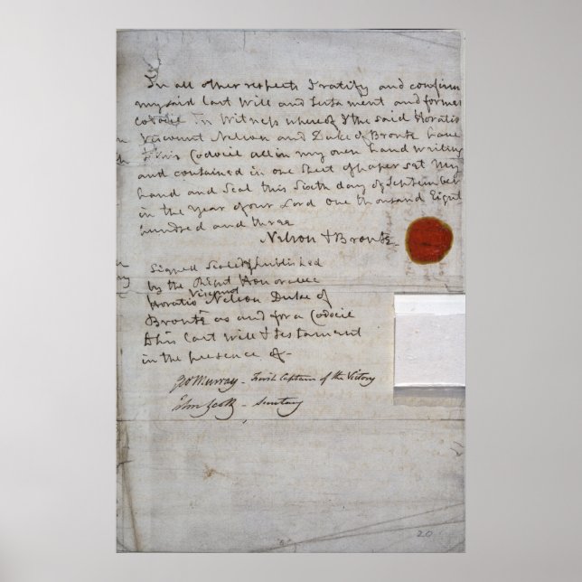 Poster Will de l'amiral Lord Nelson (Devant)