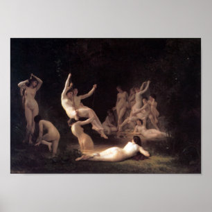 Poster William-Adolphe Bouguereau-Le Nymphaeum