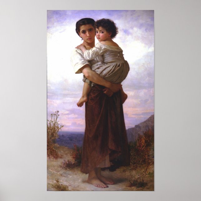 Poster William-Adolphe Bouguereau-Young Tziganes (Devant)