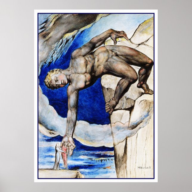 Poster William Blake Illustration : La Divine Comédie de  (Devant)