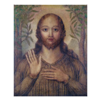 William Blake le Christ bénissant le sauveur