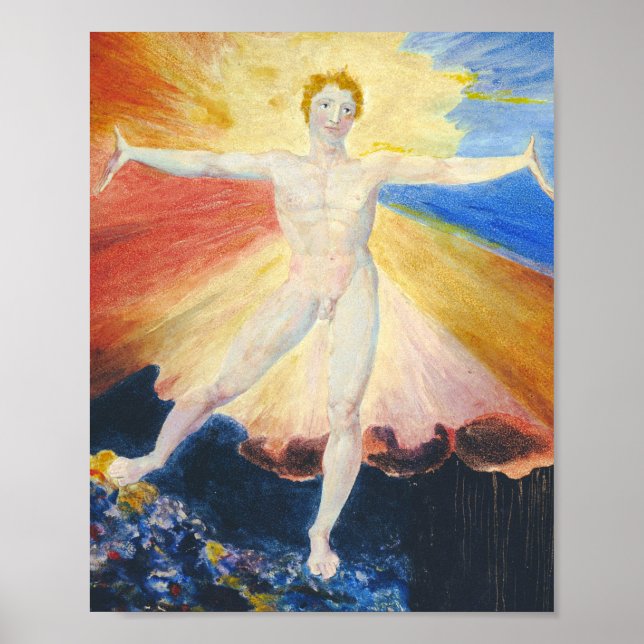 Poster William Blake - Rose Albion (Devant)