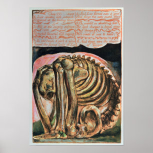 Poster William Blake The creation of Urizen in material