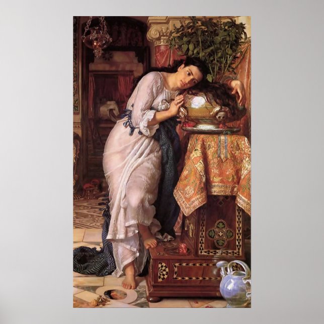 Poster William Holman Hunt Isabella et le Pot de Basil (Devant)