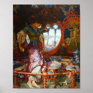 Poster William Holman Hunt - La Dame De Shalott