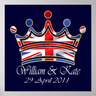 Poster William & Kate Mariage