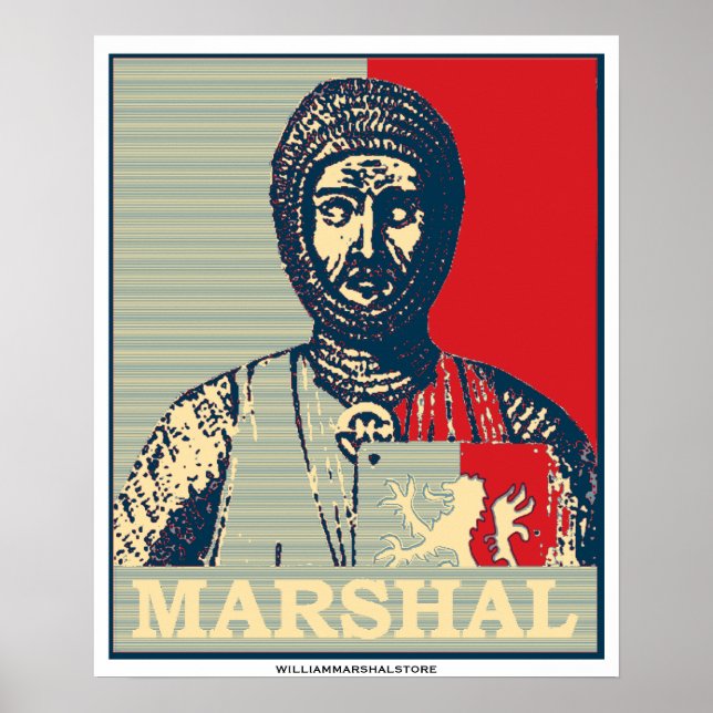 Poster William Marshal Miroir de la chevalerie Red & Blue (Devant)