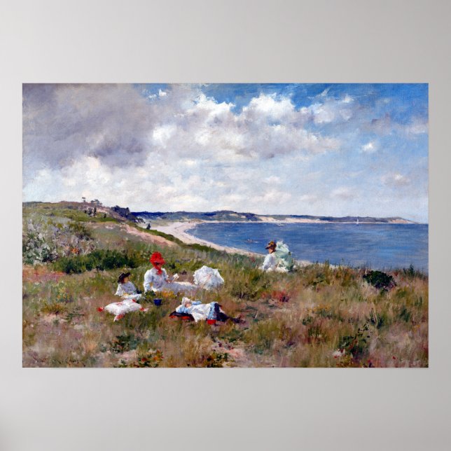 Poster William Merritt Chase Heures d'inactivité (Devant)