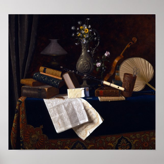 Poster William Michael Harnett Ease (Devant)