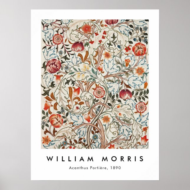 Poster William Morris Acanthus Portiere (Devant)