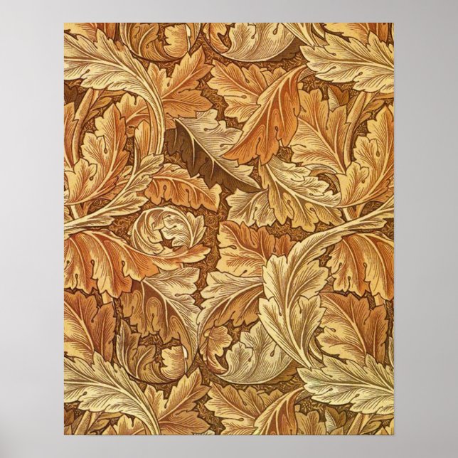Poster William Morris Acathus Brown (Devant)